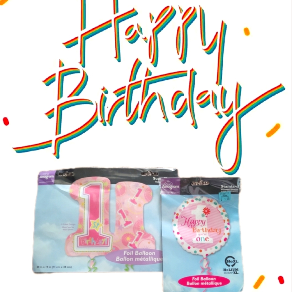 Baby's 1st Birthday Balloon Set